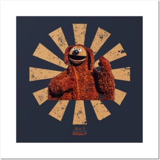 Rowlf The Dog Retro Japanese Muppets Posters and Art